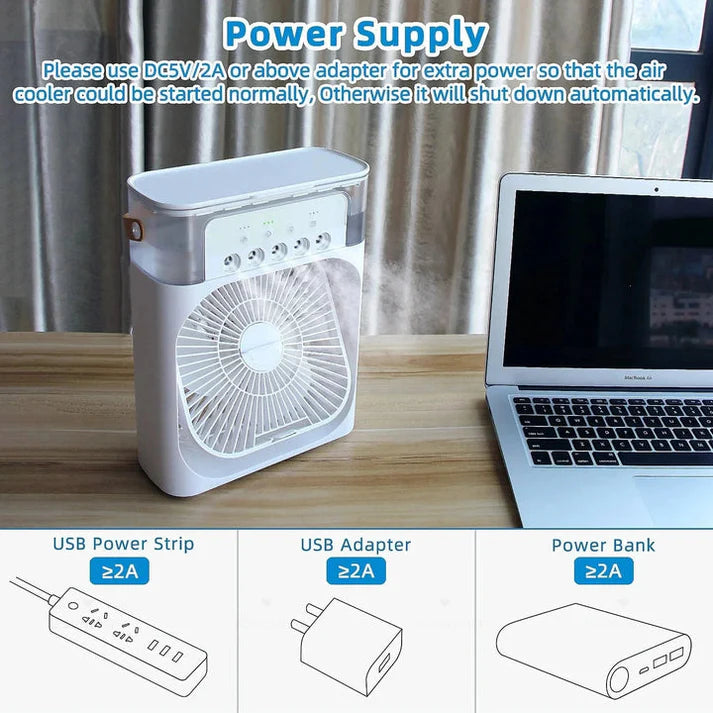 Portable Air Conditioner Fan  and Humidifier Function