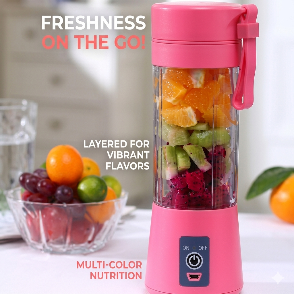Portable Mini 6 blade Juicer blender