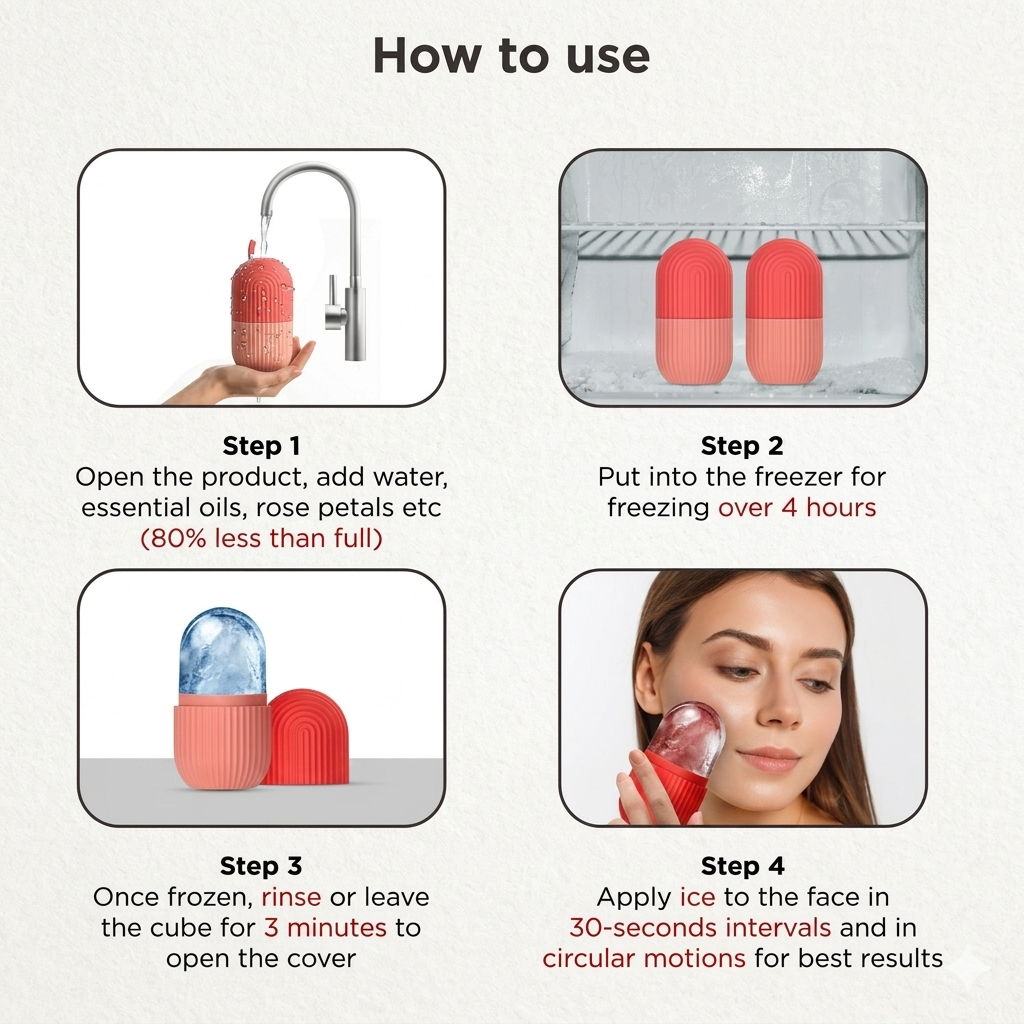 Silicone Ice Facial Roller ( BUY 2 GET 1 FREE )