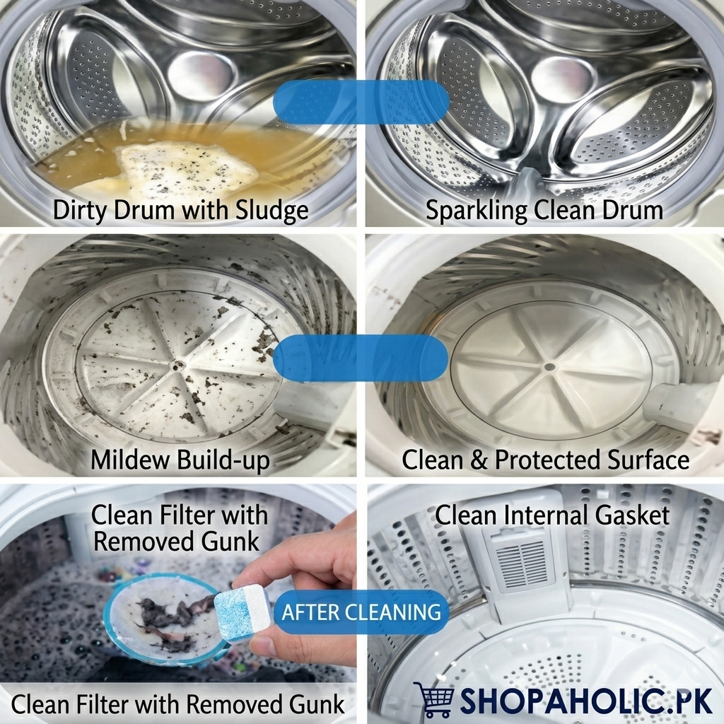 Washing Machine Cleaner Tablets – 12 Tablet