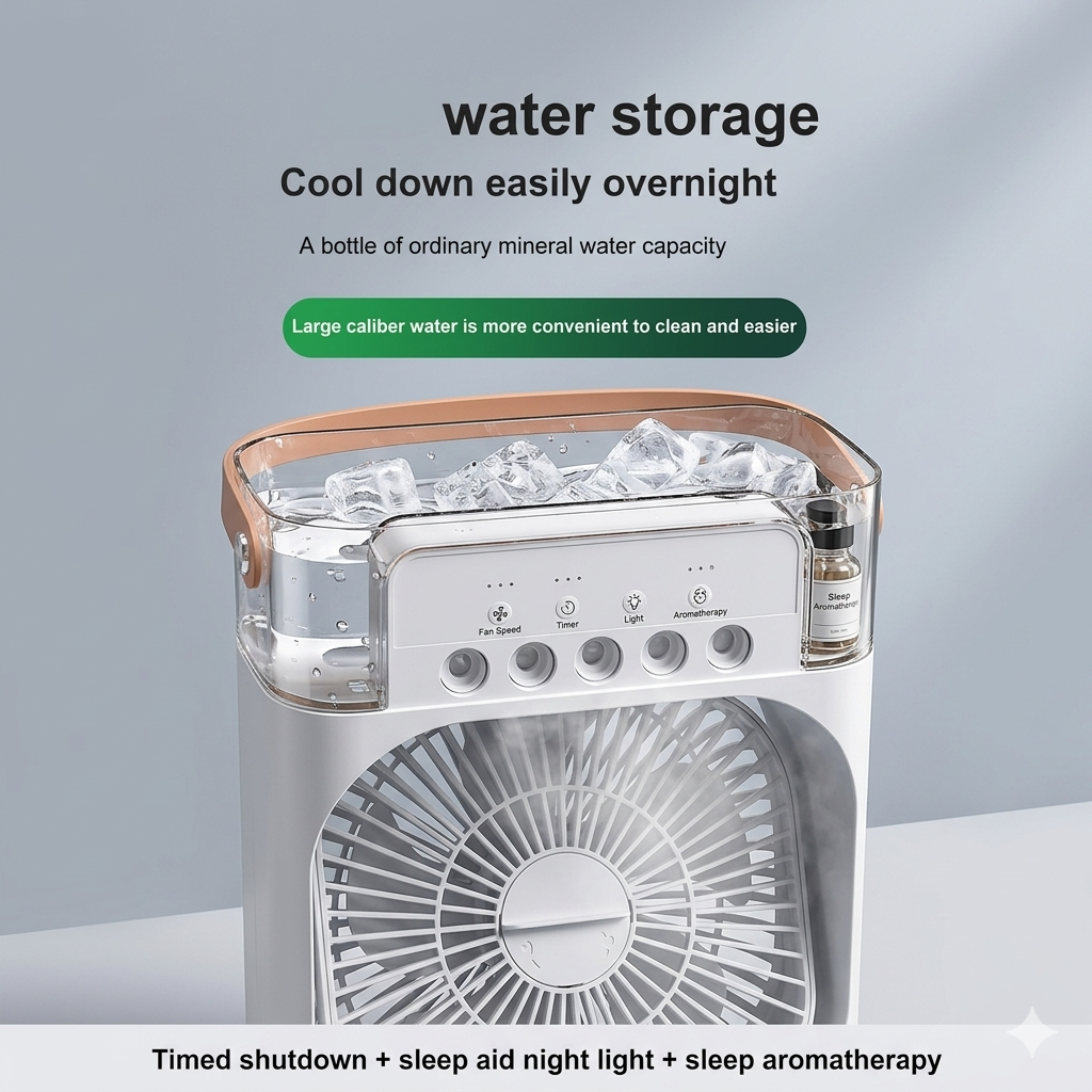 Portable Air Conditioner Fan  and Humidifier Function